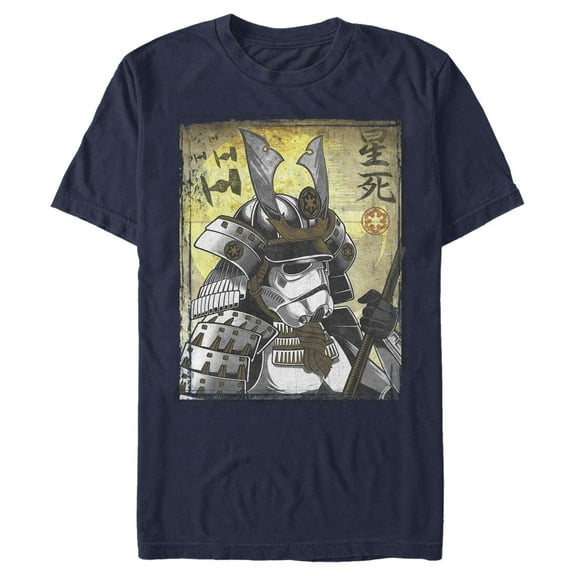 Men's Star Wars Samurai Stormtrooper Graphic Tee Navy Blue Large