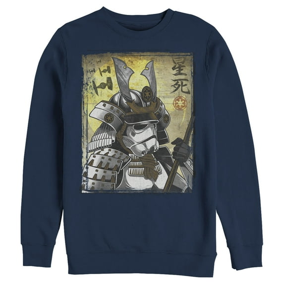 Men's Star Wars Samurai Stormtrooper Sweatshirt Navy Blue 2X Large