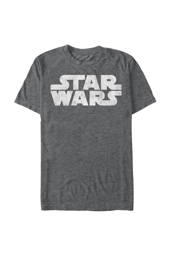 Men's Star Wars Simple Logo Graphic Tee Charcoal Heather 4X Large
