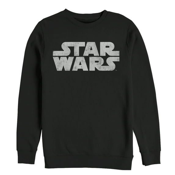 Men's Star Wars Simple Logo Sweatshirt Black 3X Large