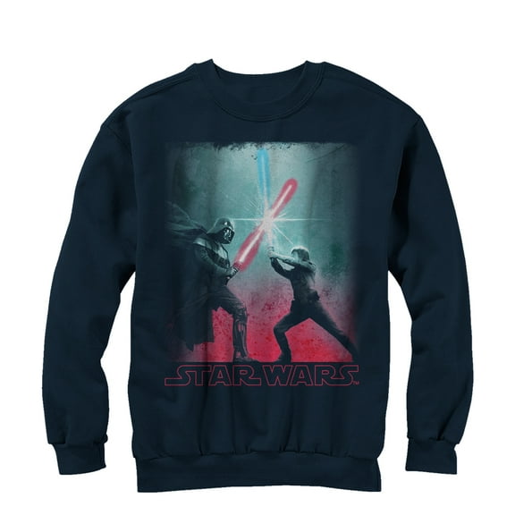 Men's Star Wars Skywalker Duel  Sweatshirt Navy Blue Large