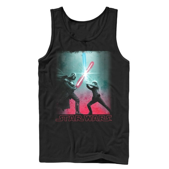 Men's Star Wars Skywalker Duel Tank Top Black Medium