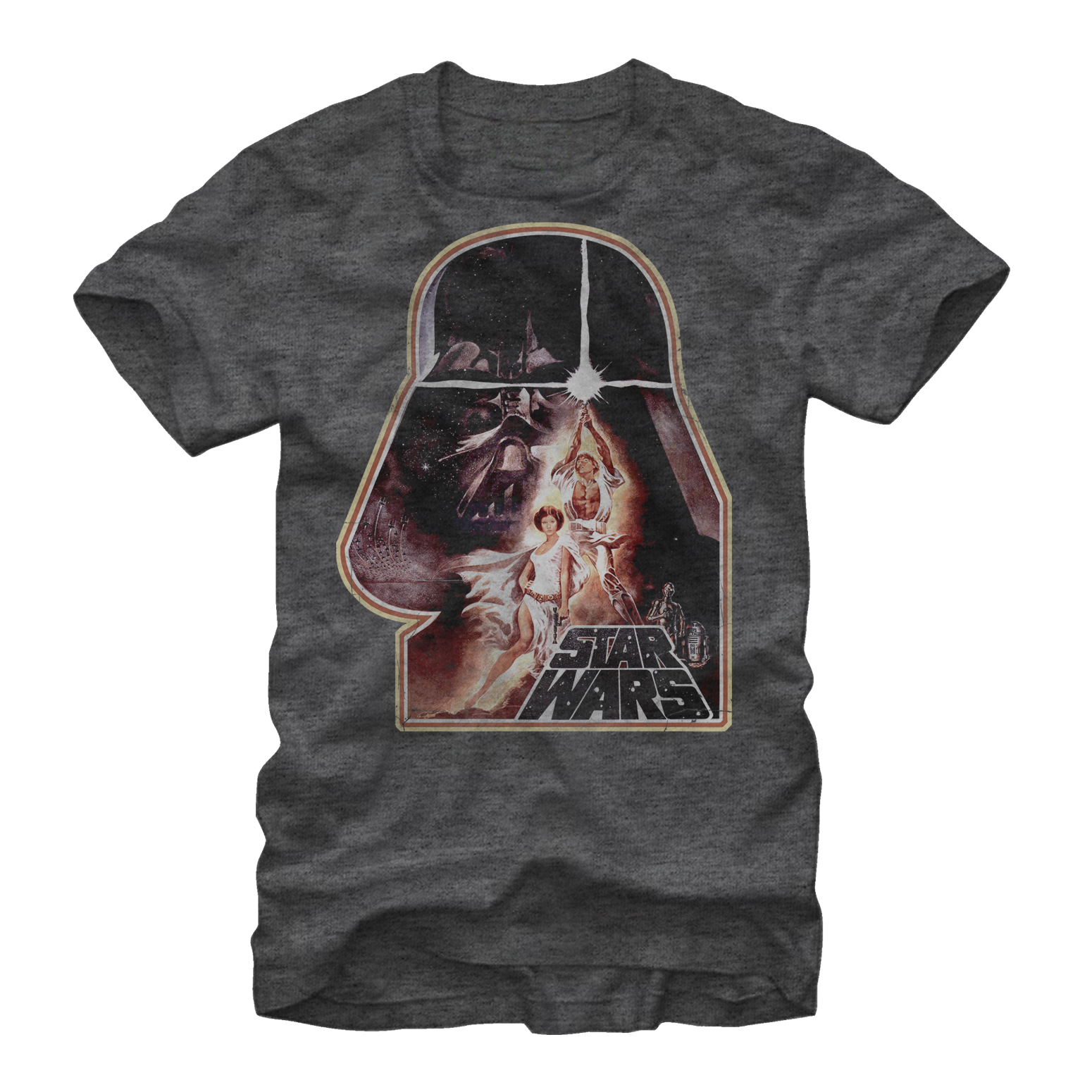 Men's Star Wars Skywalker  Graphic Tee Charcoal Heather 3X Large - image 1 of 4