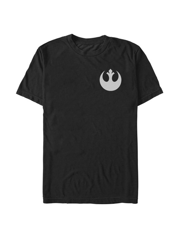 Men's Star Wars Small Rebel Alliance Logo Graphic Tee Black X Large