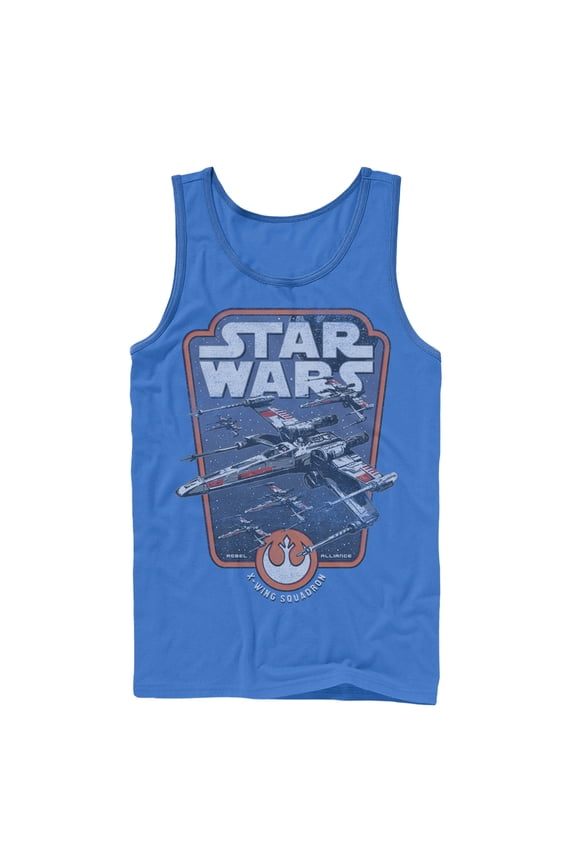 Men's Star Wars Squadron Tank Top Royal X Large