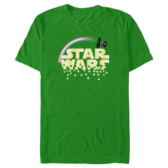Men's Star Wars St. Patrick's Day Classic Clover Logo Graphic Tee Kelly Green 3X Large