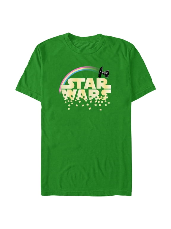 Men's Star Wars St. Patrick's Day Classic Clover Logo Graphic Tee Kelly Green Small