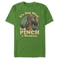 thumbnail image 1 of Men's Star Wars St. Patrick's Day It's Not Wise To Pinch A Wookie  Graphic Tee Kelly Green 2X Large, 1 of 4