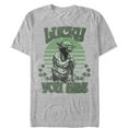 thumbnail image 1 of Men's Star Wars St. Patrick's Day Yoda Lucky You Are Clovers Graphic Tee Athletic Heather 2X Large, 1 of 4