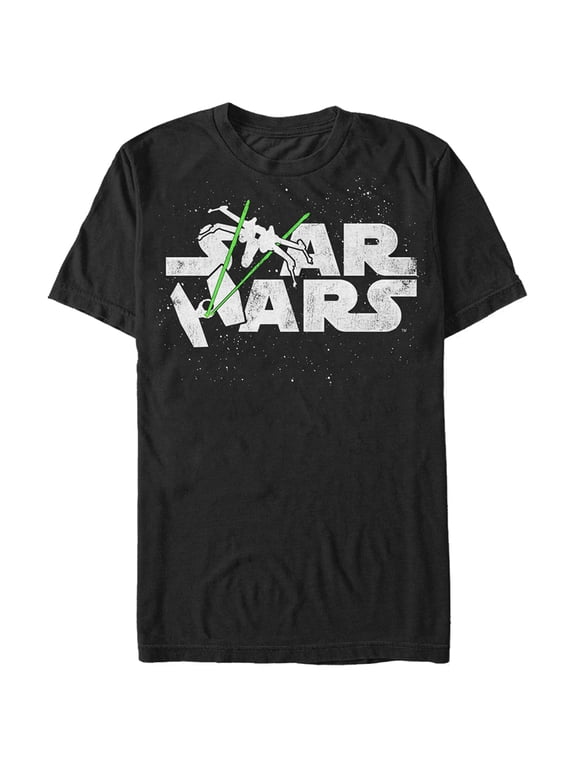 Men's Star Wars Starship Logo Graphic Tee Black Large