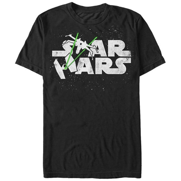 Men's Star Wars Starship Logo Graphic Tee Black Medium