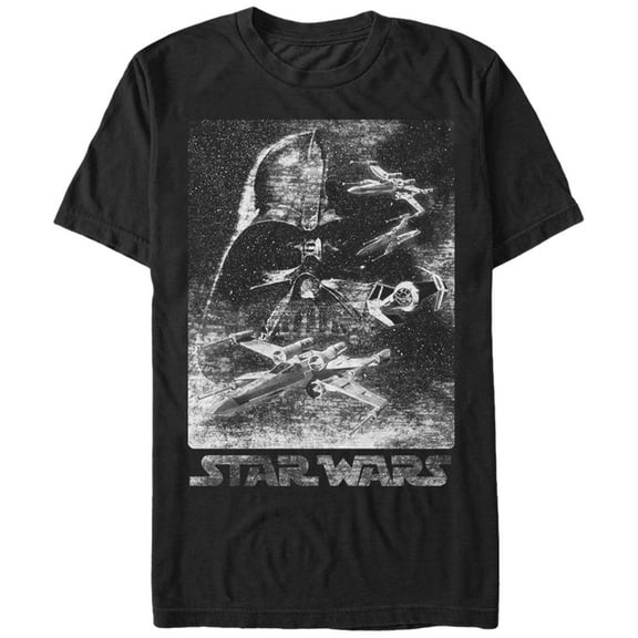 Men's Star Wars Static Darth Vader  Graphic Tee Black Medium
