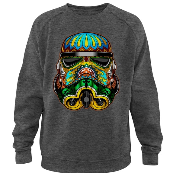 Men's Star Wars Stormtrooper Art Sweatshirt Charcoal Heather Large