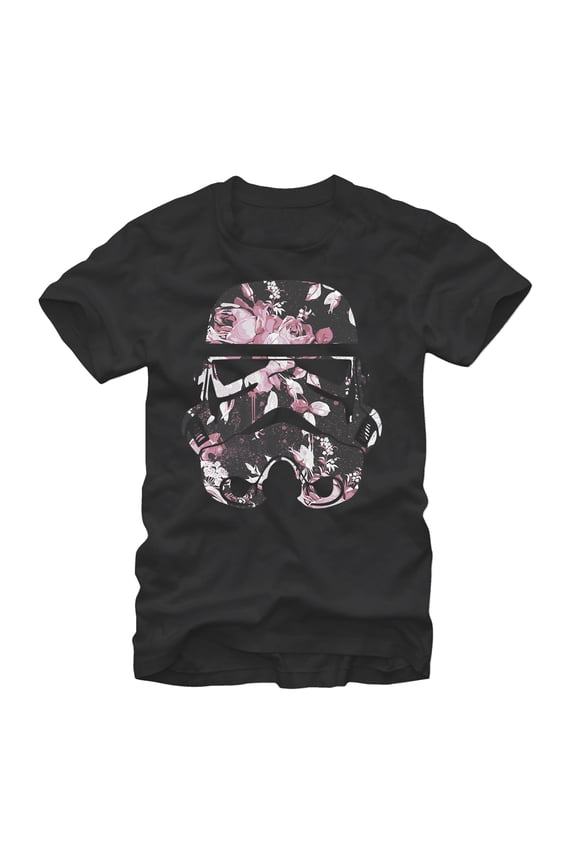 Men's Star Wars Stormtrooper Blossoms Graphic Tee Black Large