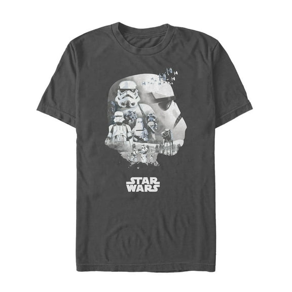 Men's Star Wars Stormtrooper Collage  Graphic Tee Charcoal Large