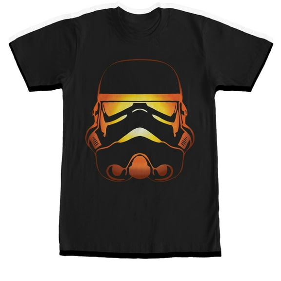 Men's Star Wars Stormtrooper Halloween Jack-O'-Lantern  Graphic Tee Black Large