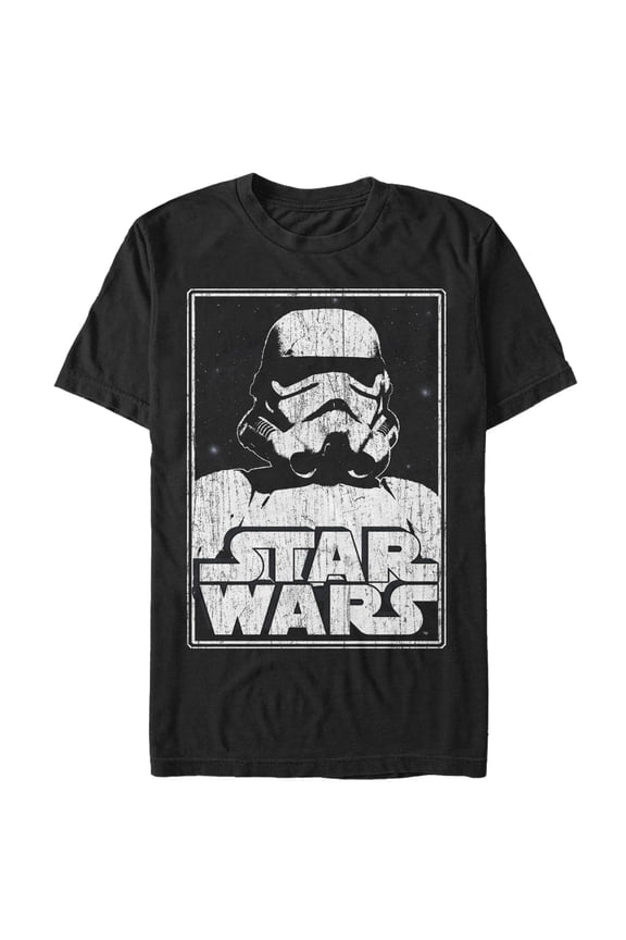 Men's Star Wars Stormtrooper Logo  Graphic Tee Black 2X Large