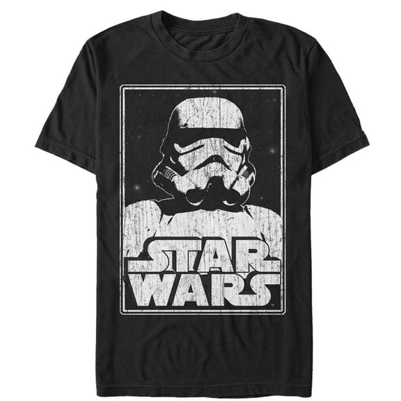 Men's Star Wars Stormtrooper Logo  Graphic Tee Black Large