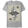 thumbnail image 1 of Men's Star Wars Stormtrooper Playing Card  Graphic Tee Athletic Heather X Large, 1 of 4