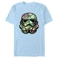 thumbnail image 1 of Men's Star Wars Stormtrooper Tropical Portrait Graphic Tee Light Blue X Large, 1 of 4