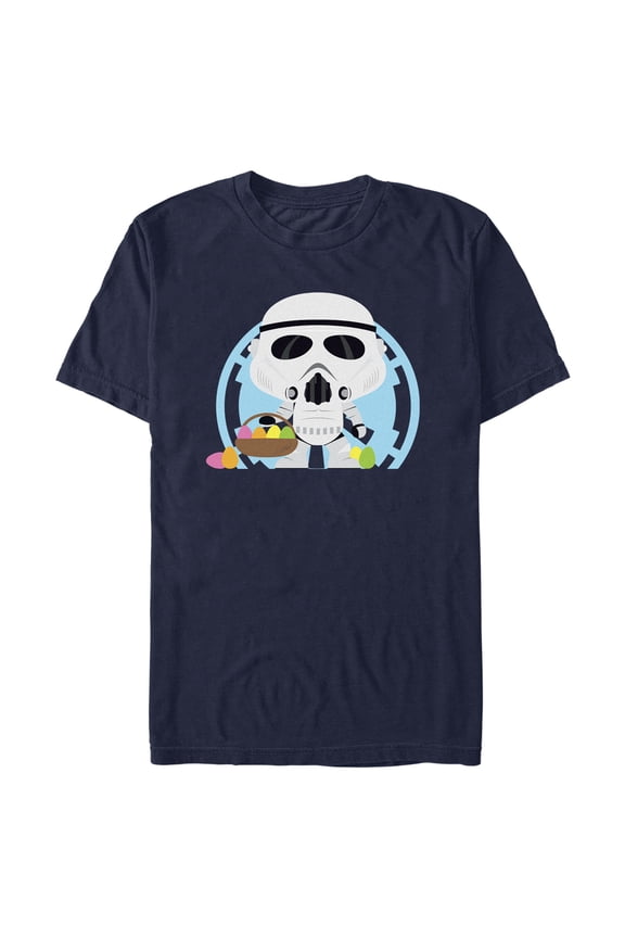 Men's Star Wars Stormtroopers Are Ready To Hunt Eggs On Easter  Graphic Tee Navy Blue 2X Large