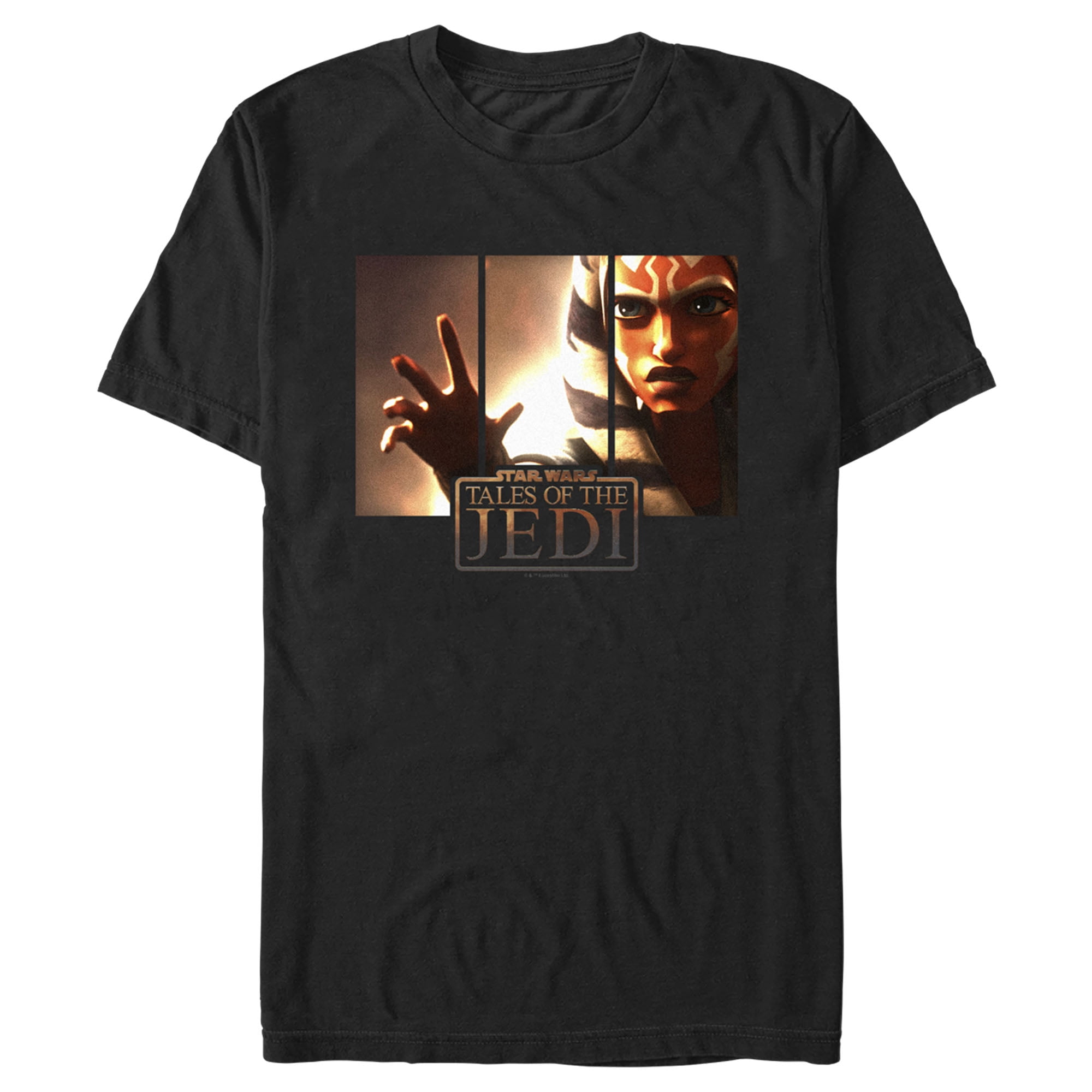Mens Star Wars: Tales of the Jedi Ahsoka Tano Use the Force Graphic Tee Black Large