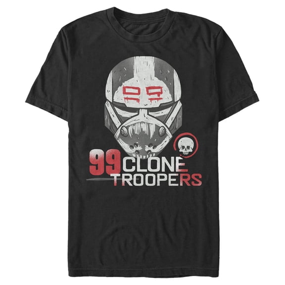 Men's Star Wars: The Bad Batch 99 Clone Troopers Graphic Tee Black Large