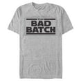 thumbnail image 1 of Men's Star Wars: The Bad Batch Classic Logo  Graphic Tee Athletic Heather 3X Large, 1 of 5