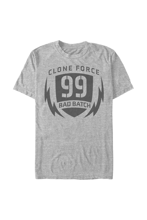 Men's Star Wars: The Bad Batch Clone Force 99 Logo  Graphic Tee Athletic Heather 2X Large