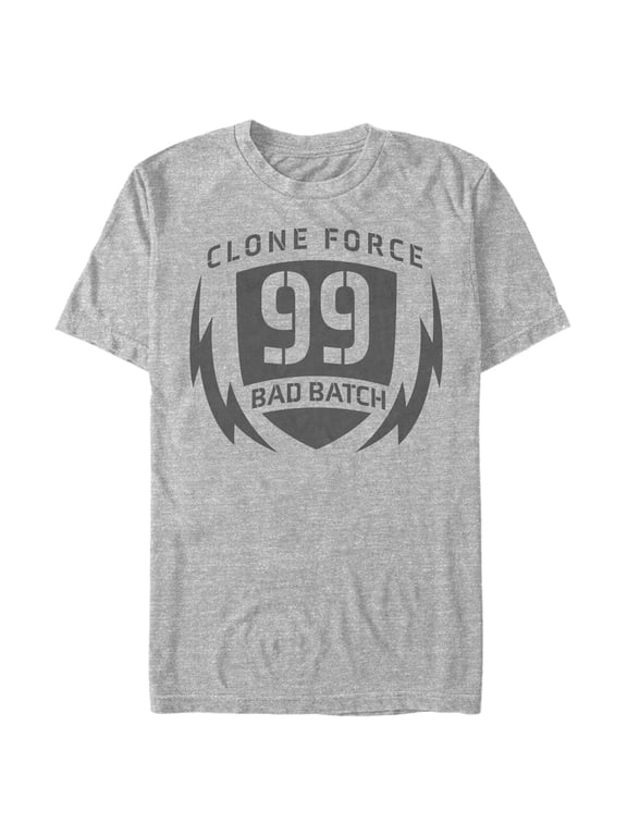 Men's Star Wars: The Bad Batch Clone Force 99 Logo Graphic Tee Athletic Heather Medium