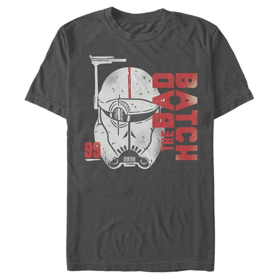 Men's Star Wars: The Bad Batch Crosshair Logo  Graphic Tee Charcoal Large