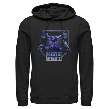 Men's Star Wars: The Book of Boba Fett Annihilator Droid  Pull Over Hoodie Black Large