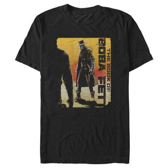 Men's Star Wars: The Book of Boba Fett Cad Bane Outlaw Gun Slinger Graphic Tee Black X Large