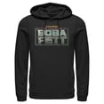 thumbnail image 1 of Men's Star Wars: The Book of Boba Fett Distressed Logo Pull Over Hoodie Black Large, 1 of 4