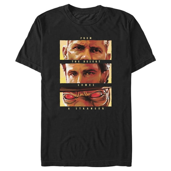 Men's Star Wars: The Book of Boba Fett From the Desert Comes a Stranger Graphic Tee Black 2X Large