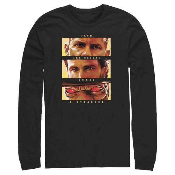 Men's Star Wars: The Book of Boba Fett From the Desert Comes a Stranger Long Sleeve Shirt Black X Large