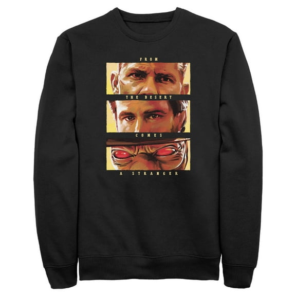 Men's Star Wars: The Book of Boba Fett From the Desert Comes a Stranger  Sweatshirt Black Large