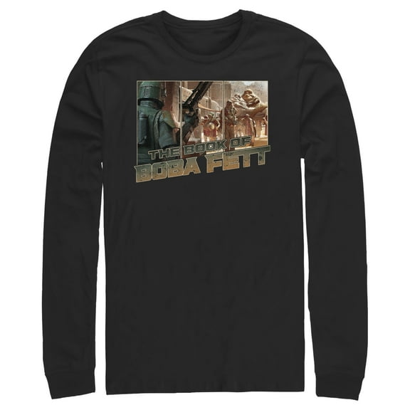 Men's Star Wars: The Book of Boba Fett Hutt Twins To Reclaim  Long Sleeve Shirt Black Large