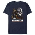 thumbnail image 1 of Men's Star Wars: The Book of Boba Fett Krrsantan the Wookiee The Twins Protector  Graphic Tee Navy Blue X Large, 1 of 5