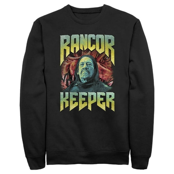 Men's Star Wars: The Book of Boba Fett Rancor Keeper Sweatshirt Black Medium