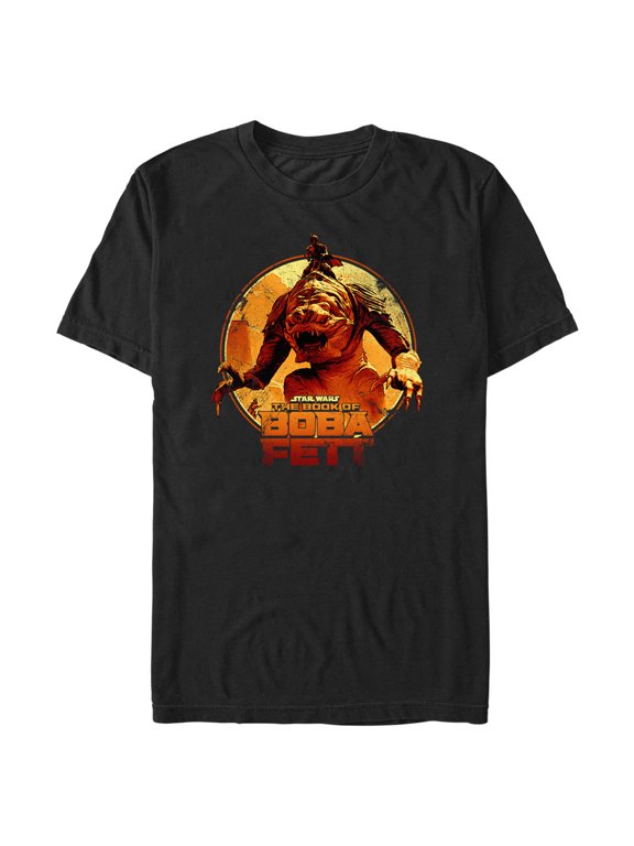 Men's Star Wars: The Book of Boba Fett Riding the Rancor Graphic Tee Black 3X Large
