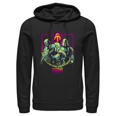 Men's Star Wars: The Book of Boba Fett The Armorer Din and Boba  Pull Over Hoodie Black Small