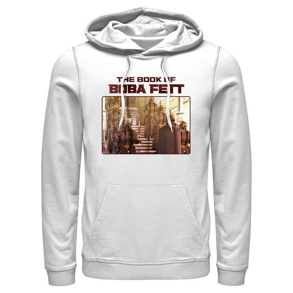 Men's Star Wars: The Book of Boba Fett The Pyke Syndicate Pull Over Hoodie White 3X Large