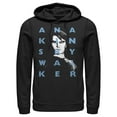 thumbnail image 1 of Men's Star Wars: The Clone Wars Anakin Skywalker Text Overlay Pull Over Hoodie Black 2X Large, 1 of 3