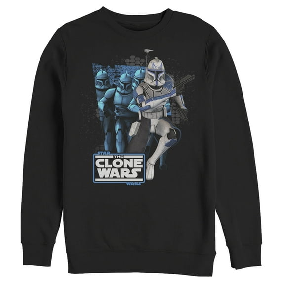 Men's Star Wars: The Clone Wars Captain Rex Mashup Sweatshirt Black X Large