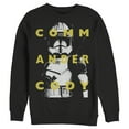 thumbnail image 1 of Men's Star Wars: The Clone Wars Commander Cody Text Overlay Sweatshirt Black Small, 1 of 3