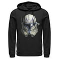 thumbnail image 1 of Men's Star Wars: The Clone Wars Commander Rex Big Face Pull Over Hoodie Black 2X Large, 1 of 3