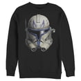 thumbnail image 1 of Men's Star Wars: The Clone Wars Commander Rex Big Face  Sweatshirt Black X Large, 1 of 3