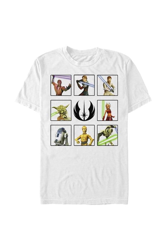 Men's Star Wars: The Clone Wars Rebels Box Up Graphic Tee White Large