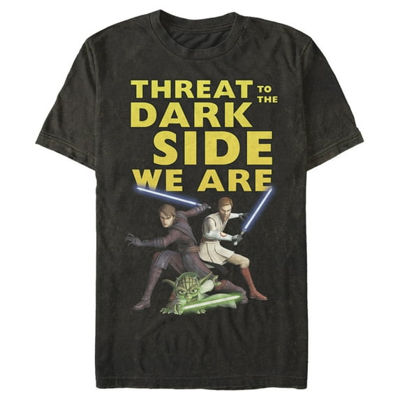 Men's Star Wars: The Clone Wars Threat To The Dark Side We Are Graphic Tee Black 2X Large